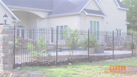 Residential Wrought Iron Fence By Fence Youtube