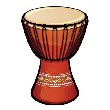 Vector Djembe On White Background Culture Icon Indigenous Vector