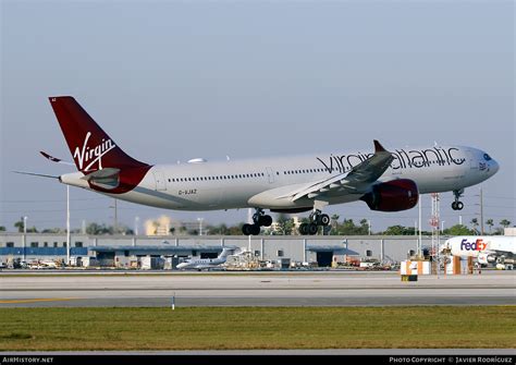 Aircraft Photo Of G Vjaz Airbus A N Virgin Atlantic Airways