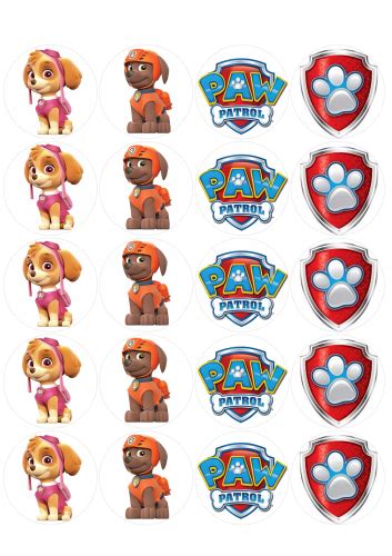 Obleas Decoradas Para Galletas Paw Patrol Galletea