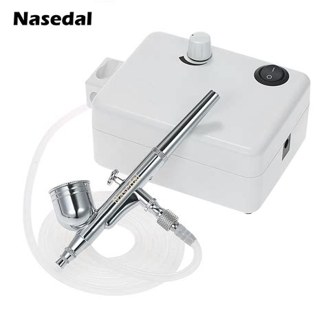 Nasedal Dual Action Airbrush Compressor Kit Mm Sprayer Air Brush For