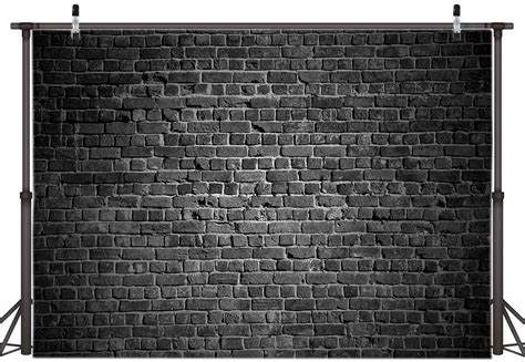 8X6FT Black Brick Backdrop Birthday Party Brick Backdrop Brick Wall Photography Props Room ...