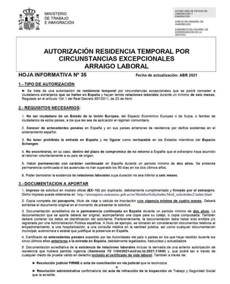 Requisitos Para Solicitar Arraigo Laboral Todo Lo Que Debes Saber