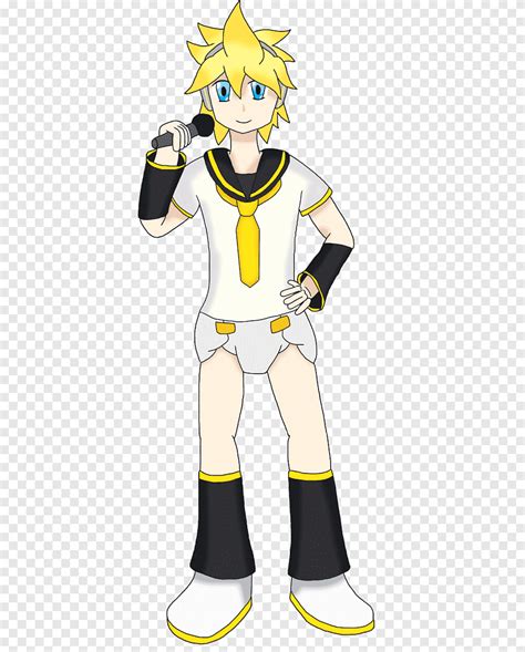 Kagamine Rin Len Diapering Vocaloid Art Kagamine Rinlen Diaper Png Pngegg