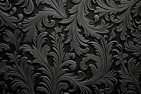 Premium Photo Black Shiny Wallpaper Background Design