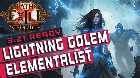 [3.21]DORYANI'S Lightning Golem Elementalist Path of Exile Build Guide ...