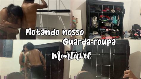 Casada aos 19 montando e arrumando o nosso guarda roupa montável YouTube