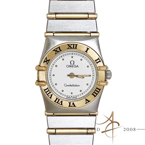 Omega Constellation 18K Gold Steel Quartz Ladies Watch – Asia Timepiece ...