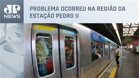 Falha na Linha 3 Vermelha do Metrô de SP provoca lentidão YouTube