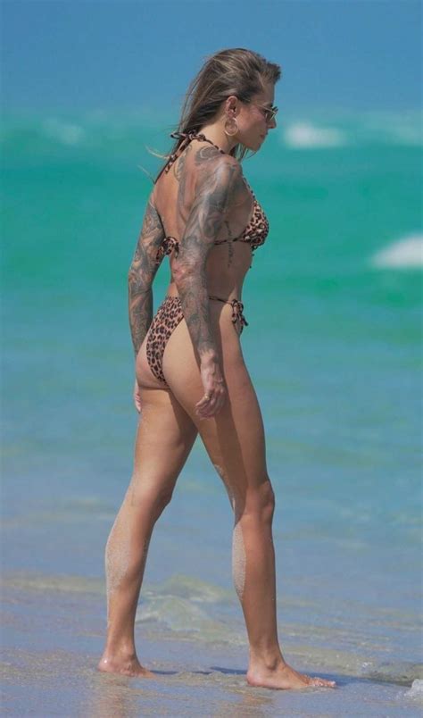 Sophia Thomalla In A Leopard Print Bikini On The Beach In Miami 03 17