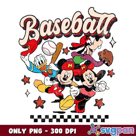 Mickey Friends Baseball Png Mickey Mouse And Friends Png