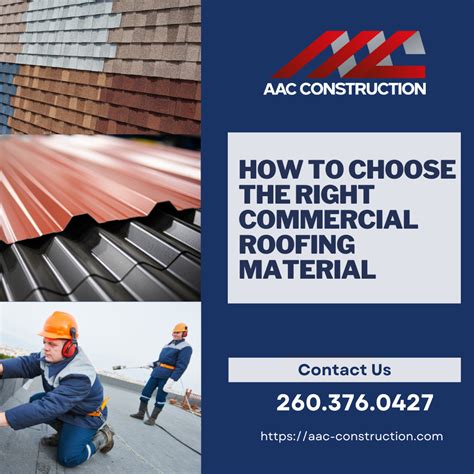 How To Choose The Right Commercial Roofing Material AAC CONSTRUCTION