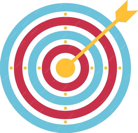 premium vector color objective target icon illustration graphic element