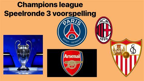 Champions League Speelronde Voorspelling En Wed Tips Youtube