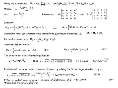 PPT - Lecture Density Matrix Formalism PowerPoint Presentation, free ...