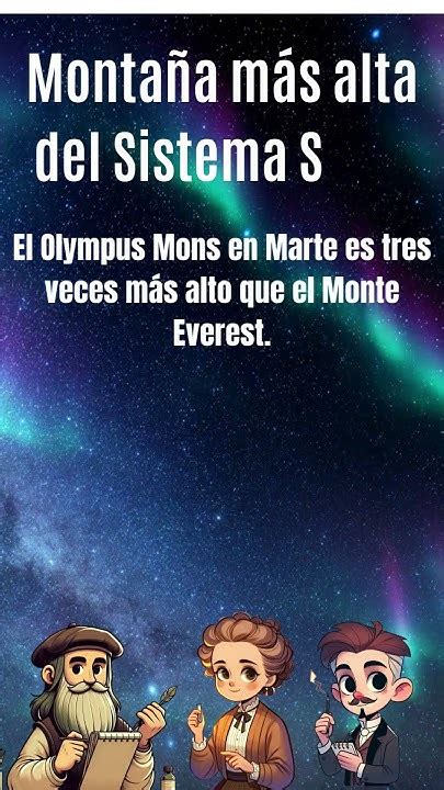 Olympus Mons La Montaña Más Alta Del Sistema Solar 🪐 Youtube