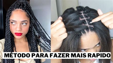 COMO COLOCAR BOX BRAID SOZINHA DIVIDINDO O CABELO Kevileen Silva