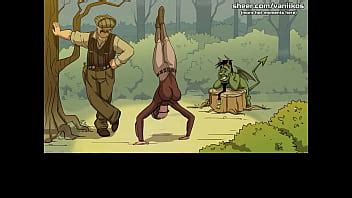 Witch Hunter Trainer Big Ass Busty Teen Is Showing Off Her Big Perfect Tits And Works Out