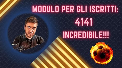 EFootball 2024 Modulo 4141 Questa Volta Mi Sono Superato Modulo Per