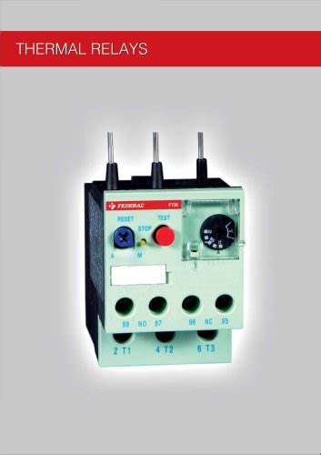 THERMAL OVERLOAD RELAYS - Federal Elektrik - PDF Catalogs | Technical ...