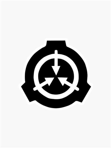 Scp Foundation Logo Sticker By Nayridley Redbubble