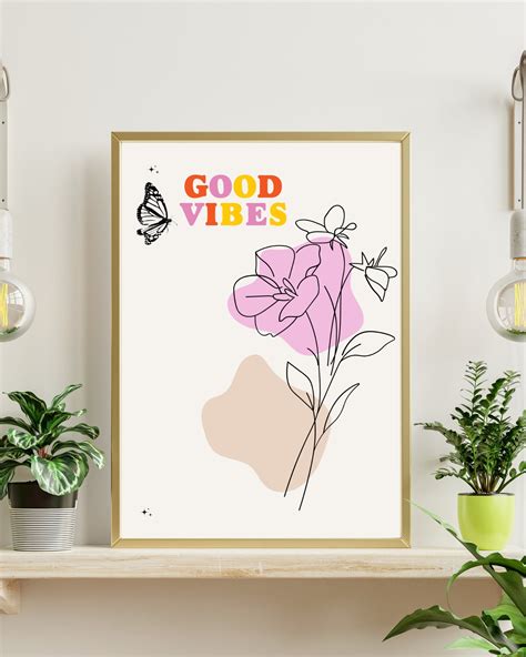 Good Vibes Wall Art Wall Decor Quote Print Printable Art - Etsy Canada