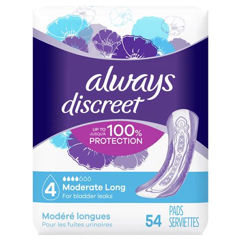 Always Discreet Long Incontinence Pads