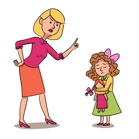 Cartoon Of Parent Scolding Child Illustrations, Royalty-Free Vector Graphics & Clip Art - iStock