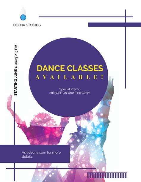 Free Dance Flyer Templates And Examples Edit Online And Download