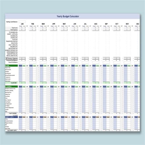 Excel Budget Templates Free Download Wps Office Academy