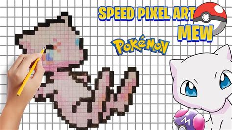 PIXEL ART MEW POKÉMON YouTube