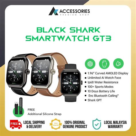 New Arrival Black Shark Smartwatch Gt Amoled Display Sport