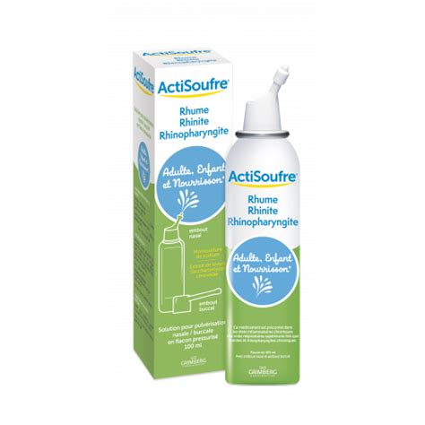 ACTISOUFRE Solution pour Pulvérisation Nasale et Buccale 100ml