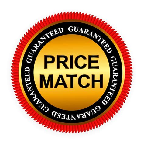 Premium Vector Price Match Guarantee Gold Label Sign Template Illustration