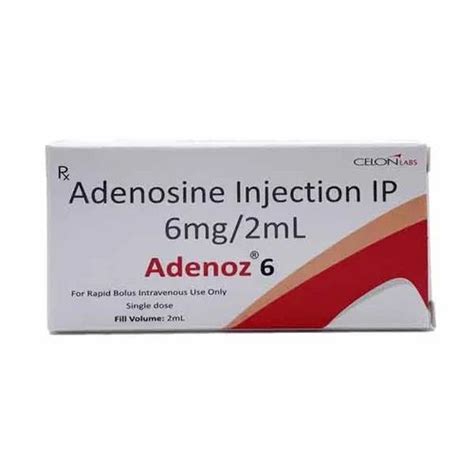 Adenoz 6mg Injection Adenosine Injection 3mg 1ml At 174 Vial In Ambala