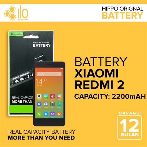 Jual Hippo Baterai Ori Baterai Xiaomi Redmi 2 Redmi 2s Redmi 2 Pro