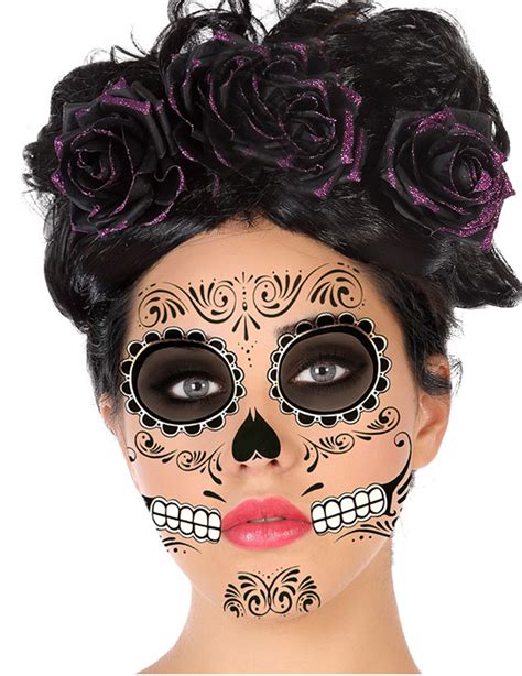 Dia de los muertos tatuaż na twarzy Makijaż meta title 2 meta title 3