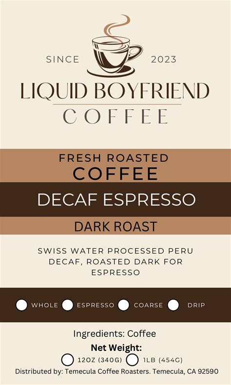 Decaf Espresso – Liquid Boyfriend