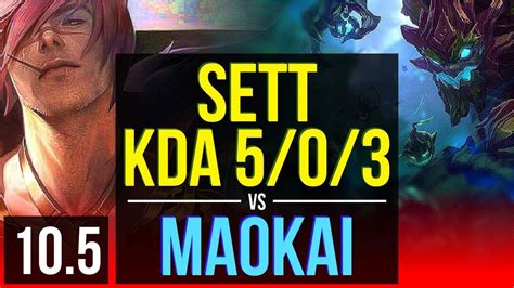 Sett Vs Maokai Top 3 Early Solo Kills Kda 503 Korea Master