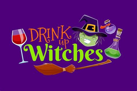 Premium Vector Halloween Quote Drink Up Witches Vector Typography