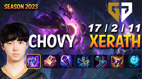 Gen Chovy Xerath Vs Hwei Mid Patch Kr Ranked Youtube