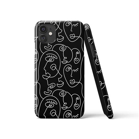 Line Art Faces Iphone Case — Hypesheriff Us