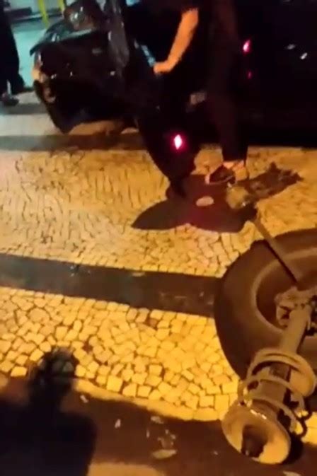 Motorista Que Tentou Fugir Em Carro Sem Roda Em Copacabana Foi Presa