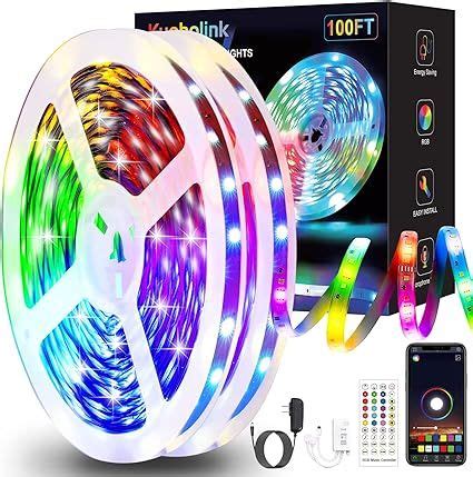 Kyoholink Ft Led Strip Lights Rolls Of Ft Music Sync Smart