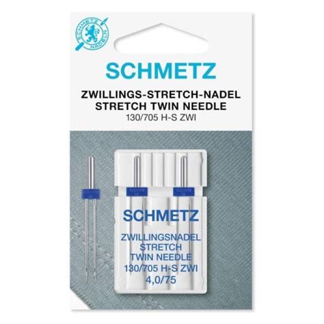 Schmetz Stretch Zwillingsnadel Stärke 75 4 0 System 130 705 HS 2