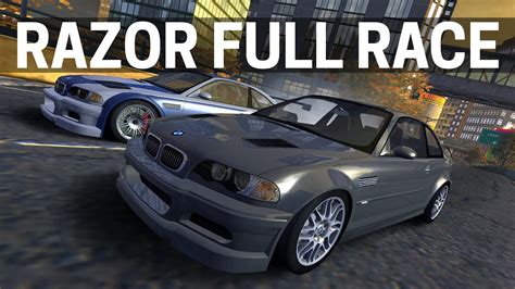 Nfs Most Wanted Street Bmw M Gtr Vs Razor Full Race Youtube