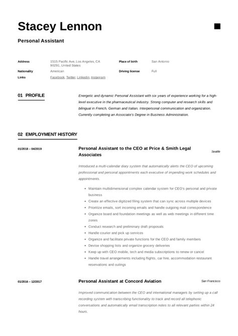 23 Personal Assistant Resumes Examples For 2024