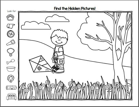 Free Hidden Pictures Worksheets Activity Shelter