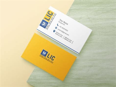 Top Lic Agents Visiting Card Designs