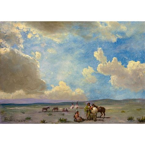 Albert Bierstadt Indian Encampment Art Print Canvas Print Fine Art